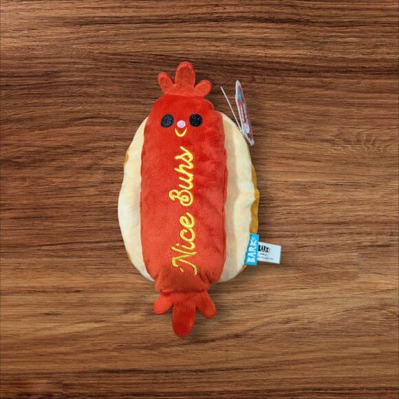 Bark box Frank Flirter "Nice Buns" Plush Dog Toy Hot Dog  Large New - Picture 2 of 5